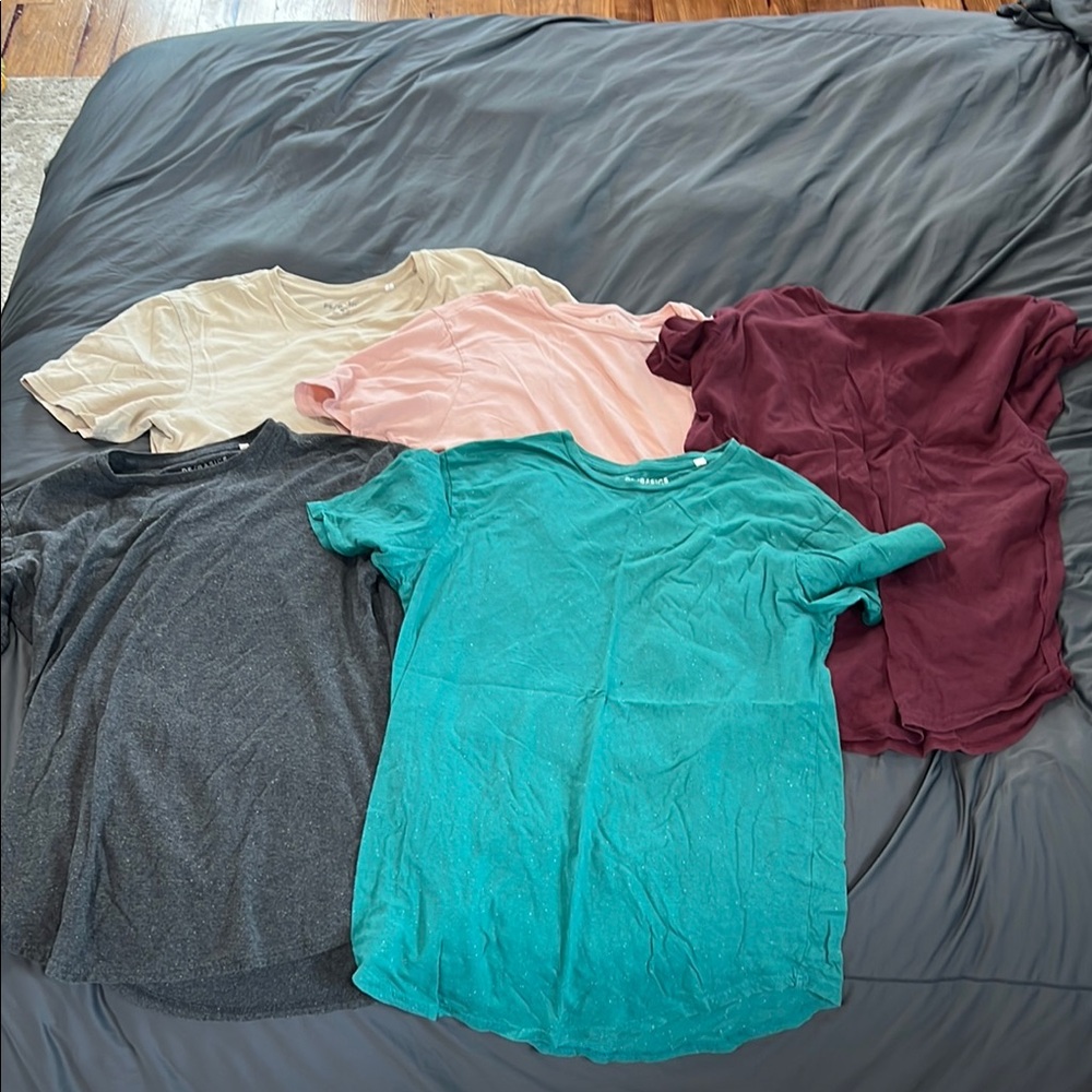 PacSun Scallop tees 5 pack